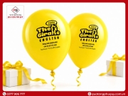 BONG BÓNG IN LOGO TRUNG TÂM ANH NGỮ