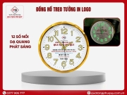 ĐỒNG HỒ TREO TƯỜNG IN LOGO SỐ DẠ QUANG