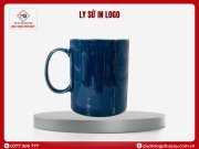 LY SỨ QUÀ TẶNG IN LOGO ĐỦ MÀU HÌNH TRỤ QUAI C 350ML