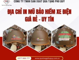 ĐỊA CHỈ IN MŨ BẢO HIỂM XE ĐIỆN GIÁ RẺ - CHẤT LƯỢNG