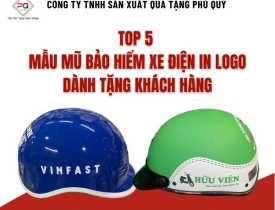 TOP 5 MẪU MŨ BẢO HIỂM IN LOGO DÀNH CHO KHÁCH HÀNG MUA XE ĐIỆN