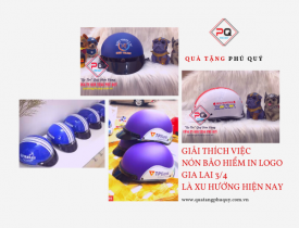 GIẢI THÍCH VIỆC NÓN BẢO HIỂM IN LOGO GIA LAI 3/4 LÀ XU HƯỚNG HIỆN NAY