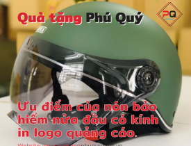 ƯU ĐIỂM CỦA NÓN BẢO HIỂM IN LOGO QUẢNG CÁO NỮA ĐẦU CÓ KÍNH