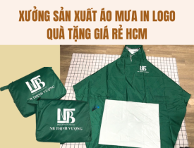 XƯỞNG SẢN XUẤT ÁO MƯA IN LOGO QUÀ TẶNG GIÁ RẺ HCM