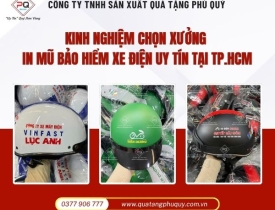 KINH NGHIỆM CHỌN XƯỞNG IN MŨ BẢO HIỂM XE ĐIỆN UY TÍN TẠI TP.HCM