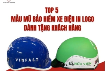 TOP 5 MẪU MŨ BẢO HIỂM XE ĐIỆN IN LOGO ĐANG RẤT ĐƯỢC ƯA CHUỘNG
