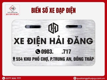 BIỂN SỐ XE ĐẠP ĐIỆN ALU NHÔM