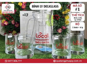BÌNH LY THUỶ TINH DELI GLASS 1580ML