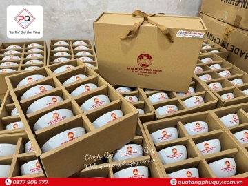 BỘ 10 CHÉN SỨ IN LOGO