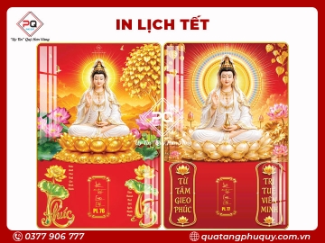 IN LỊCH TRÁNG GƯƠNG QUAN ÂM BỒ TÁT