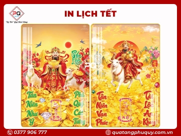IN LỊCH TRÁNG GƯƠNG THẦN TÀI