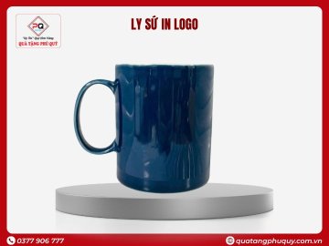 LY SỨ QUÀ TẶNG IN LOGO ĐỦ MÀU HÌNH TRỤ QUAI C 350ML