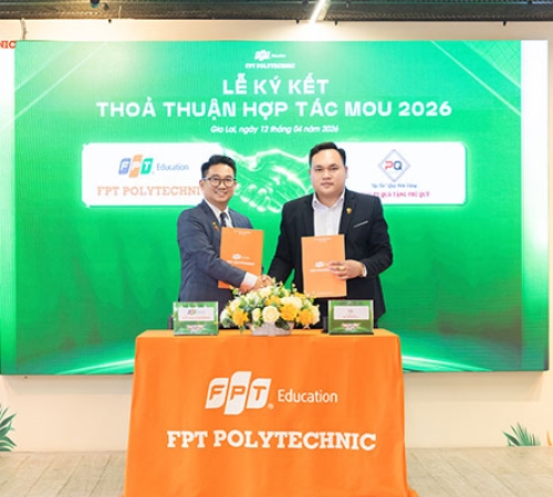 QUÀ TẶNG PHÚ QUÝ THAM DỰ BEE MATCHING 2026 - KÝ KẾT HỢP TÁC MOU CÙNG TRƯỜNG FPT POLYTECHNIC QUY NHƠN