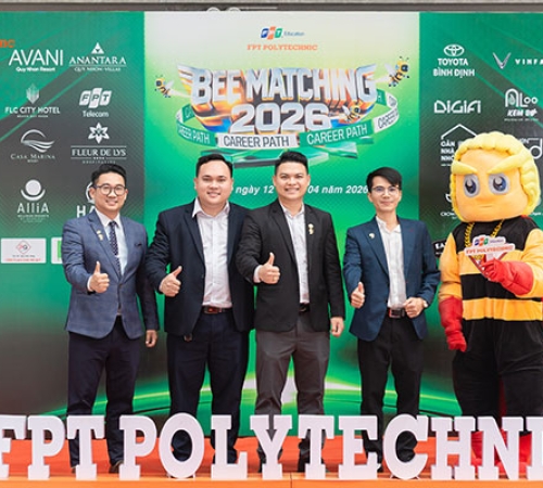 QUÀ TẶNG PHÚ QUÝ THAM DỰ BEE MATCHING 2026 - KÝ KẾT HỢP TÁC MOU CÙNG TRƯỜNG FPT POLYTECHNIC QUY NHƠN
