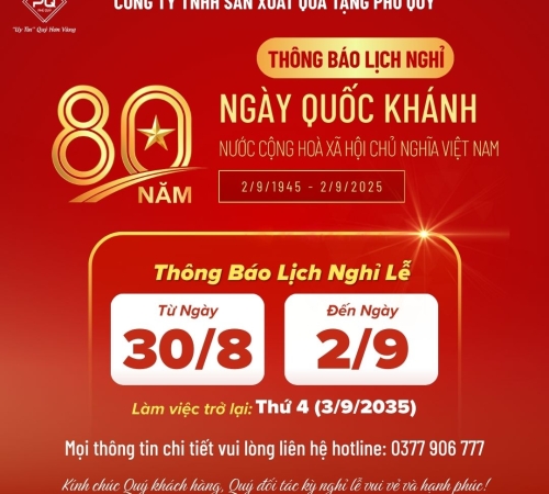PHÚ QUÝ THÔNG BÁO NGHỈ LỄ QUỐC KHÁNH 02/09/2025
