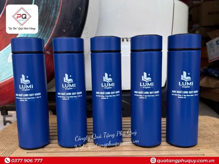 BÌNH GIỮ NHIỆT IN LOGO TRUNG TÂM TIẾNG ANH