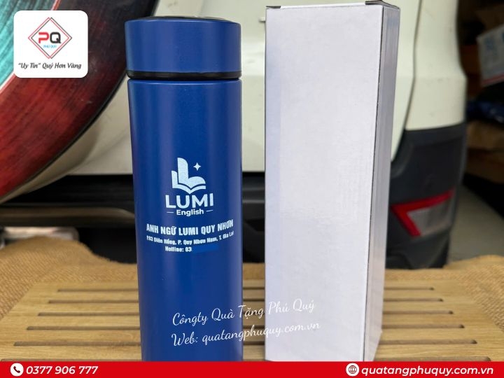 BÌNH GIỮ NHIỆT IN LOGO TRUNG TÂM TIẾNG ANH