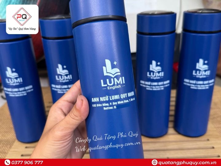 BÌNH GIỮ NHIỆT IN LOGO TRUNG TÂM TIẾNG ANH