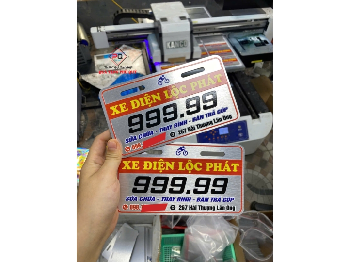 BIỂN SỐ XE ĐIỆN THEO YÊU CẦU 