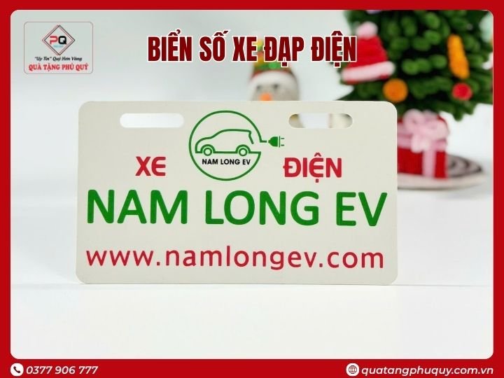 BIỂN SỐ XE ĐẠP ĐIỆN NHỰA PVC