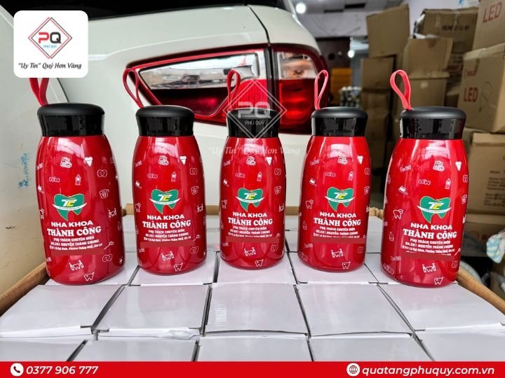 BÌNH GIỮ NHIỆT IN LOGO NHA KHOA 500ML