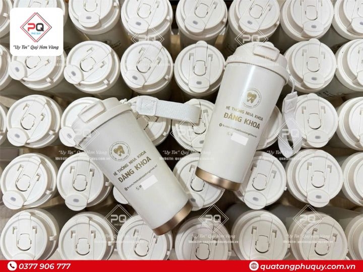 BÌNH GIỮ NHIỆT IN LOGO NHA KHOA 530ML