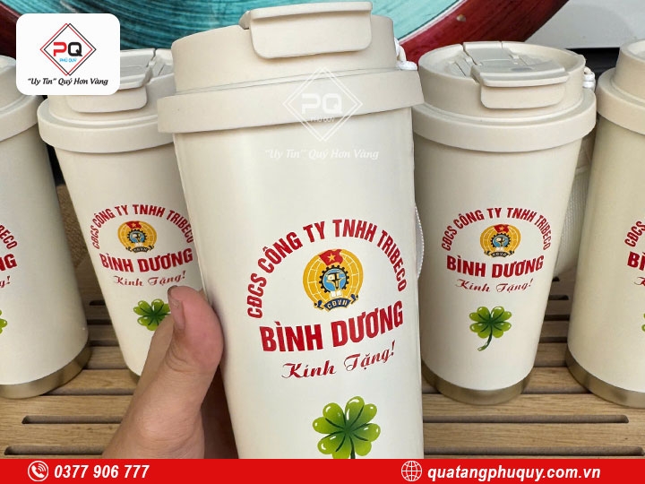 BÌNH GIỮ NHIỆT IN LOGO QUÀ TẶNG CÔNG ĐOÀN