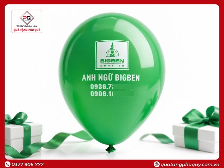 BONG BÓNG IN LOGO TRUNG TÂM ANH NGỮ