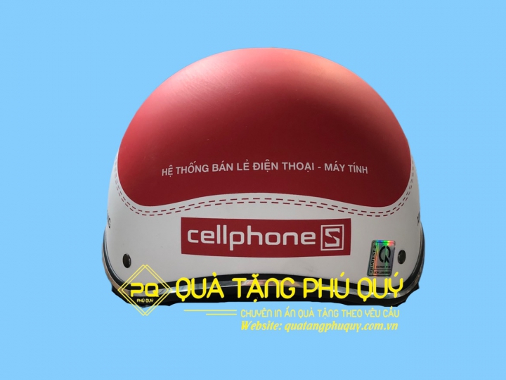 MŨ BẢO HIỂM GIẢ DA CELLPHONE