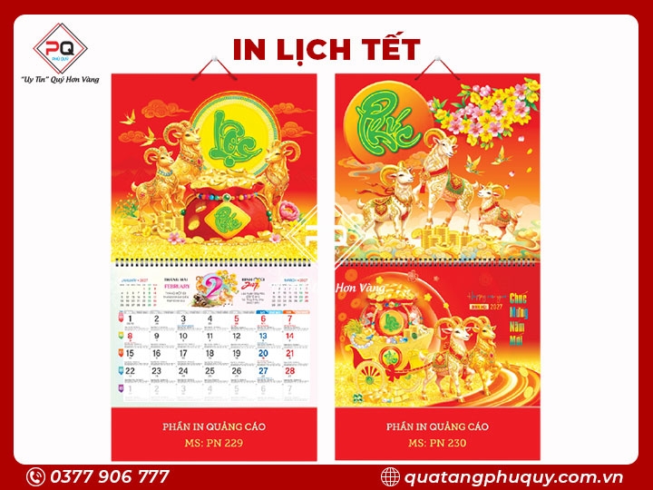 LỊCH LÒ XO GIỮA 13 TỜ BẾ NỔI 3D TAM DƯƠNG KHAI THÁI