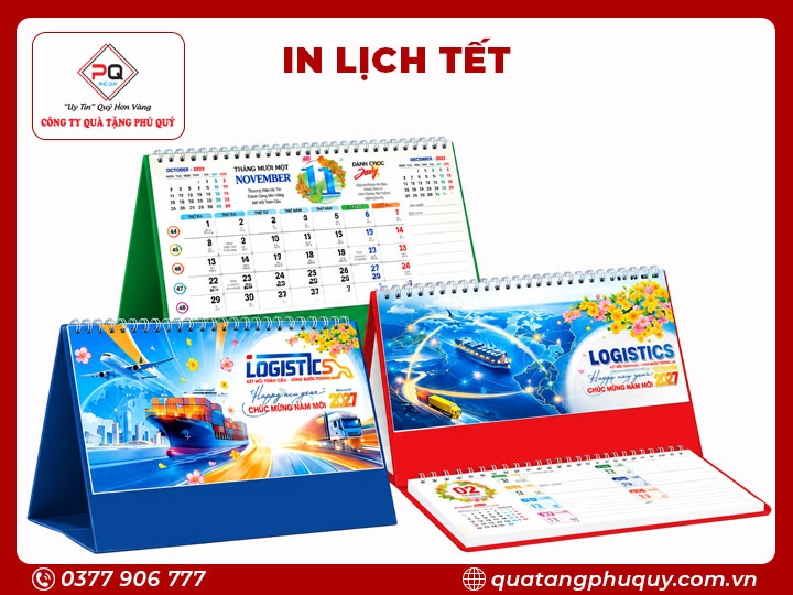 IN LỊCH ĐỂ BÀN LB02 - LOGISTICS - VẬN CHUYỂN