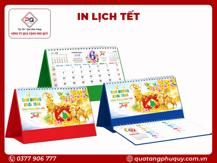 IN LỊCH ĐỂ BÀN LB03 - TAM DƯƠNG KHAI THÁI