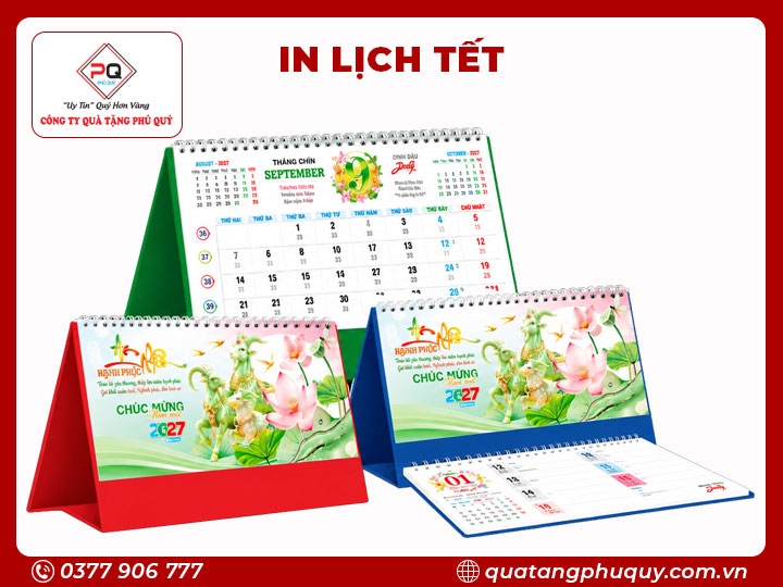 IN LỊCH ĐỂ BÀN LB04 - AN NHIÊN HẠNH PHÚC