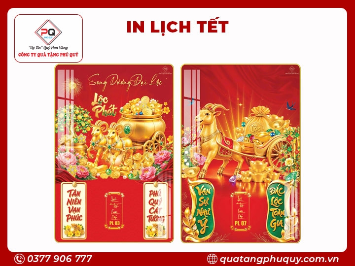 IN LỊCH TRÁNG GƯƠNG DÊ VÀNG TÀI LỘC