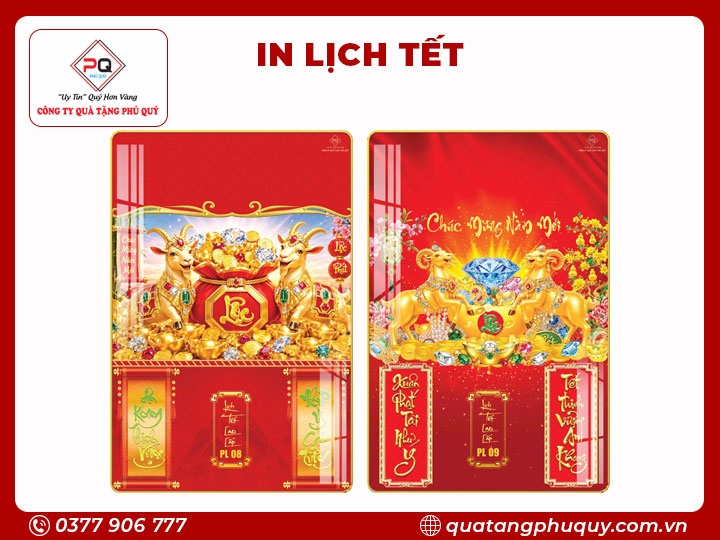 IN LỊCH TRÁNG GƯƠNG DÊ VÀNG TÀI LỘC
