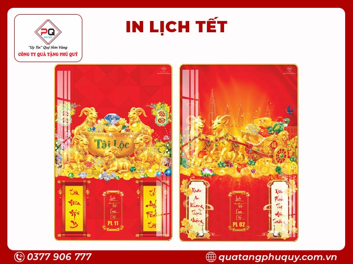 IN LỊCH TRÁNG GƯƠNG DÊ VÀNG TÀI LỘC