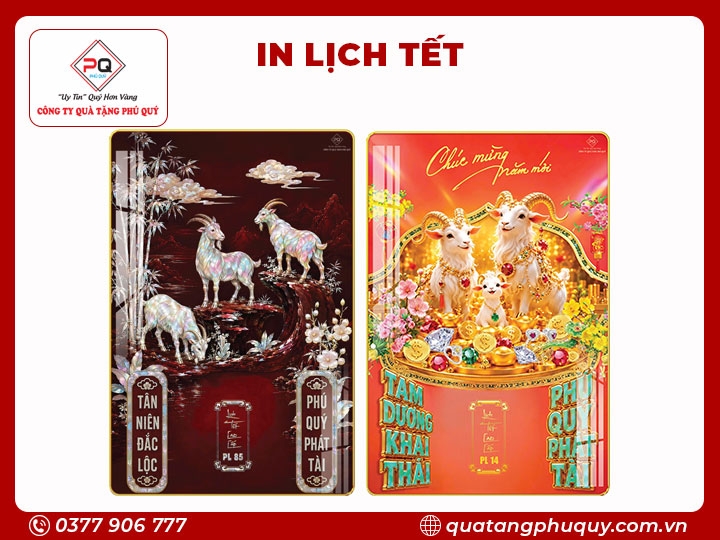 IN LỊCH TRÁNG GƯƠNG TAM DƯƠNG KHAI THÁI