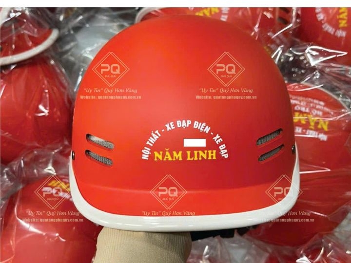NÓN BẢO HIỂM CÁ HEO IN LOGO