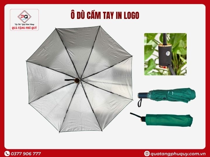 Ô DÙ CẦM TAY GẤP 3 TỰ ĐẨY 8 NAN