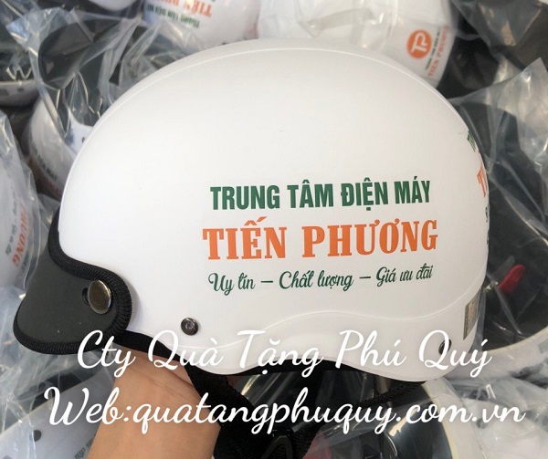 Qùa tặng thương hiệu nón bảo hiểm in logo