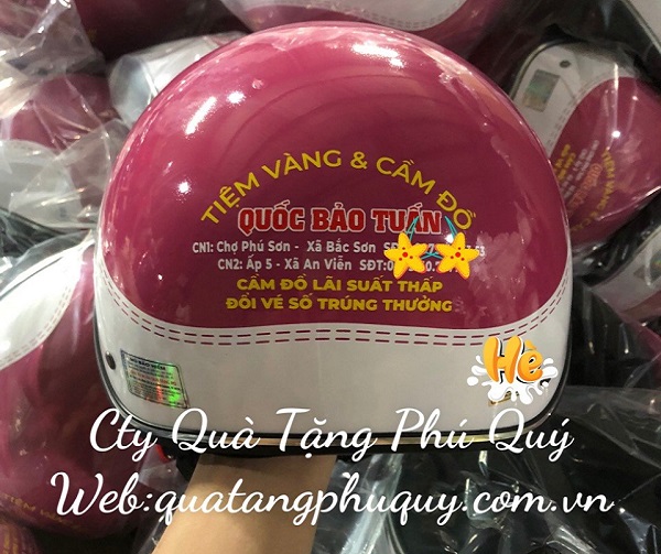 Dịch vụ in logo nón bảo hiểm giá rẻ tại Hà Giang