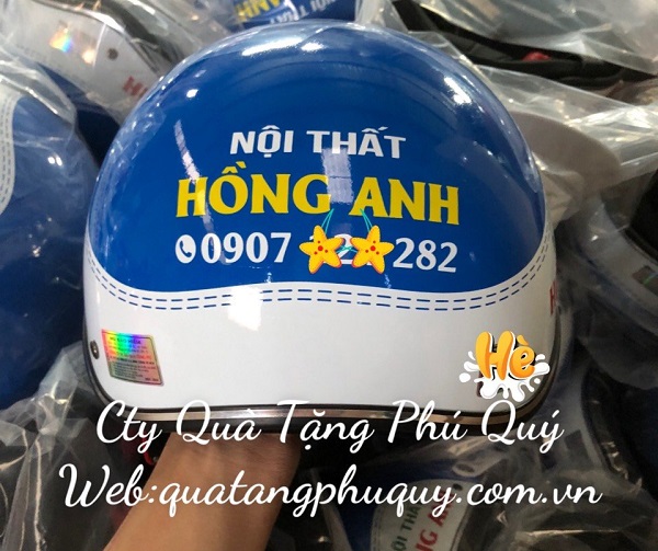 Lựa chọn đơn vi cung cấp in logo nón bảo hiểm uy tín