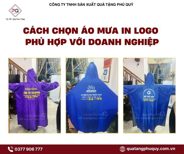 Cách chọn áo mưa in logo phù hợp với doanh nghiệp Cách chọn áo mưa in logo phù hợp với doanh nghiệp