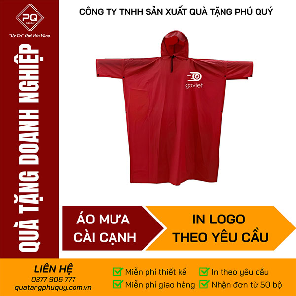 Áo mưa cài cạnh