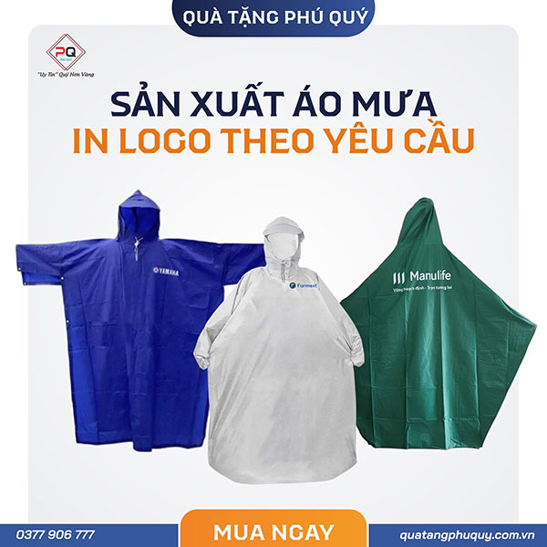 Kinh nghiệm chọn xưởng sản xuất áo mưa in logo theo yêu cầu