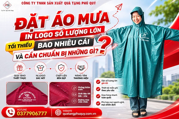Đặt áo mưa in logo số lượng lớn Đặt áo mưa in logo số lượng lớn