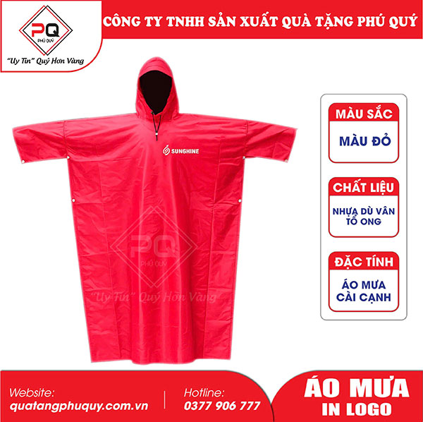 In áo mưa theo yêu cầu - Giải pháp quà tặng thiết thực