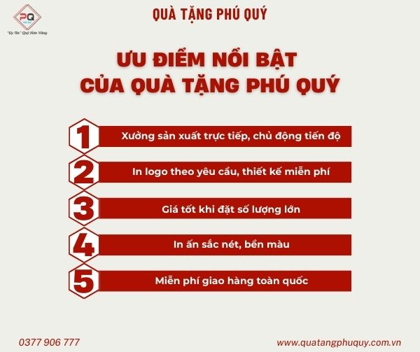Ưu điểm nổi bật của Quà Tặng Phú Quý