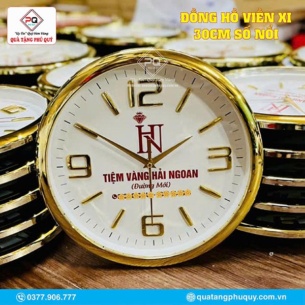 Quà Tặng Phú Quý - Chuyên sản xuất in logo đồng hồ treo tường theo yêu cầu Quà Tặng Phú Quý - Chuyên sản xuất in logo đồng hồ treo tường theo yêu cầu