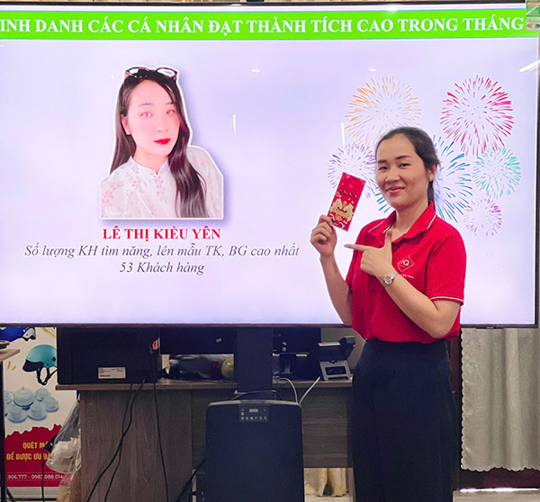 Nhân viên nổi bật trong hoạt động kết nối khách hàng tiềm năng